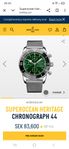 Breitling superocean heritage 44 chronograph green 