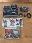 XBOX 360 120 GB, 2 kontroller 5 spel