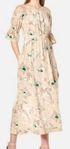 Ganni Grace Silk Biscotti dress, 36