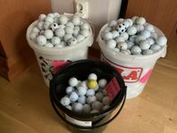 Drygt 600 begagnade golfbollar 