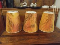 3 stycken Lampskärm 1900 talet
