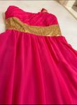 Spets Barby klänning Rosa & Guld  stl 38