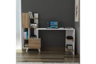 ETORMAY Skrivbord 60x170 cm Vit/Brun