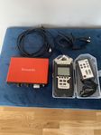 Zoom H4n Pro + Scarlett solo Focusrite 2nd gen.
