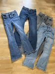 Jeans - fyra olika par