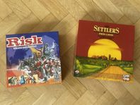 Sällskapsspel- Risk och Settlers från Catan