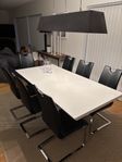 Bord 180 cm med stolar