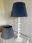 2 st lampskärmar i sammet