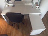 skrivbord Ikea utdragbar skiva 