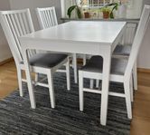 Ikea Ekdalen köksbord med 6 stolar 