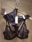 Skirt midnattsblått set i 3 delar bygelbh 85D 2trosor stl M