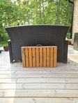 2 stycken retro campingbord