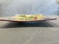 Nytt handmålat keramikfat design Lena A Linderholm