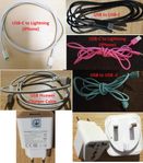 Mobile Charger Cable (Mobil laddningskabel)-Apple/Huawei/USB
