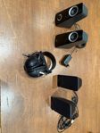 Komplett ljudpaket – 2 surround-stereokit + Headphones