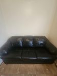 3-sits skinn soffa
