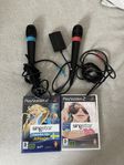 Singstar mikrofoner + 2 singstar spel