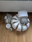 Ikea taklampor + Mio bordlampa