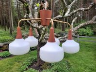 Taklampa teak retro