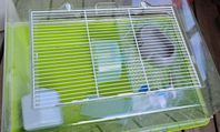 Hamsterbur med tillbehör