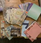 XL Scrapbooking paket (MYCKET mer än vad bilden visar!)
