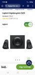 2.1 Logitech högtalarsystem Z623