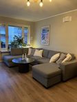 U-soffa grå