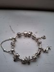Berlockarmband 18cm, pandora, silver