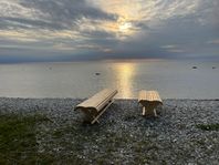 Trädgårdsbänkar i kärnfuru 