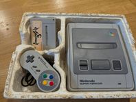 Japanskt super nintendo i låda