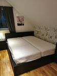 Malm dubbelsäng med tillbehör – IKEA