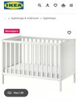 Sundvik spjälsäng med madrass IKEA