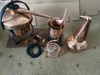 Whisky destination apparat i koppar