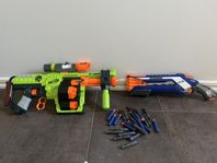 Nerf gevär Dominator och Roughcut 2x4