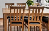 Dining Table with 6 chair (with extension)