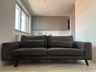Sammets soffa 