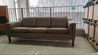 Leather sofa 1960s danish design