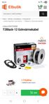 Golvvärme nvent t2 black 12. 14.5 m 