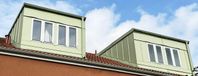 Vita vackra spröjsade fönster 3-glas