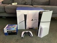 PS5 Slim Disc Edition + 7 spel