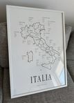 Corkframes Vinkarta Italien 50x70 cm