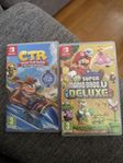Super Mario + Crash Nintendo switch 