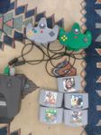 nintendo 64 med 5 fina spel