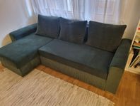 Bäddsoffa grön manchester