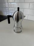 Alessi Espresso Coffee Maker Pulcina 6 Cups - Black