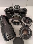 CANON FD Body+Objektív+ Bellows automat