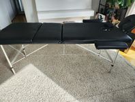 vidaXL Hopfällbar massagebänk med 3sektioner aluminium sva