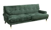 Bloomington Andrew 3-sits sammetssoffa & fotpall, Trademax