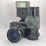 Pentax P30 35mm filmkamera/Fullt fungerande analog kamerakit
