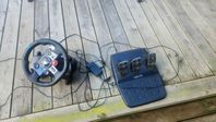 Logitech G923 Ratt och Pedaler.